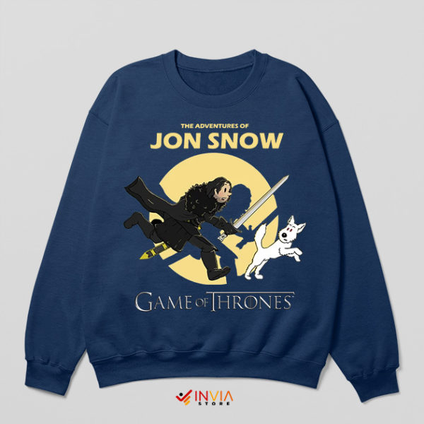 Jon Snow Series Adventures of Tintin Sweatshirt