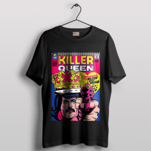 Killer Queen Comic Book Art Black T-Shirt