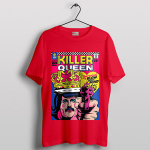 Killer Queen Comic Book Art Red T-Shirt