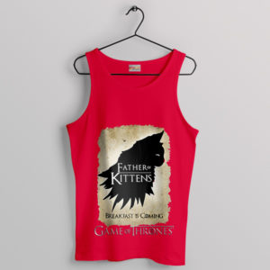 Kittens Houses Game of Thrones Red Tank Top