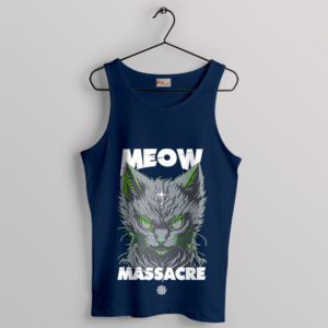 Kittens Meow Massacre Halloween Navy Tank Top