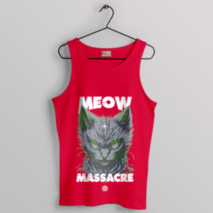 Kittens Meow Massacre Halloween Red Tank Top