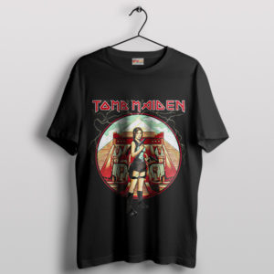 Lara Croft Iron Maiden Tour Black T-Shirt