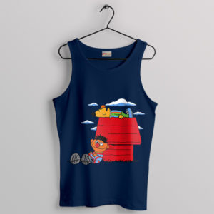 Last Shadow Puppets Cartoon Peanuts Navy Tank Top