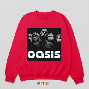 Legend Oasis Definitely Maybe Red Sweatshirt