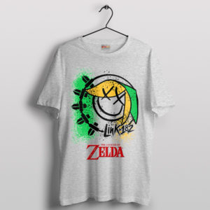 Link Zelda Fan Art Blink 182 Reunion Sport Grey T-Shirt