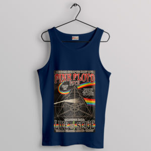 Live 1972 Dark Side of the Moon Tour Navy Tank Top
