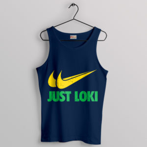 Loki Symbol Just Do It Nike Navy Tank Top