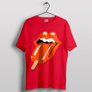 Lollipop Tongue and lips Rolling Stone Red T-Shirt
