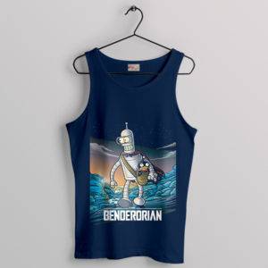 Lord Bender Futurama The Mandalorian Navy Tank Top