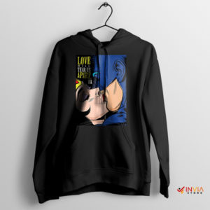 Love Will Tear Us Apart Batman Kiss Black Hoodie