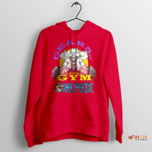 Luffy 5th Gear Athletic Gym Meme Red Hoodie