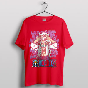 Luffy in Gear 5 Joker Face Smile Red T-Shirt