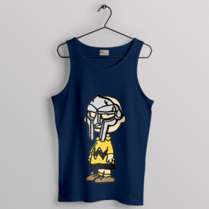 MF Doom 90s harlie Brown Mask Navy Tank Top