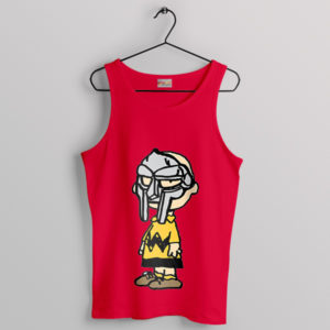 MF Doom 90s harlie Brown Mask Red Tank Top