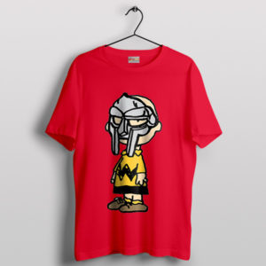 MF Doom Mask Charlie Brown Red T-Shirt