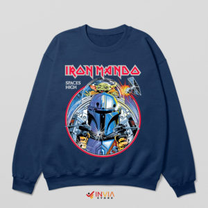 Mandalorian Iron Fear of the Dark Navy Sweatshirt