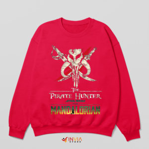 Mandalorian Symbol Pirate Hunter Red Sweatshirt