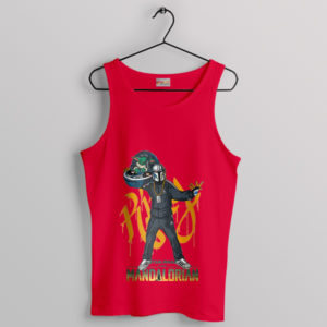 Mando Hip Hop Artist Mandalorian 3 Red Tank Top