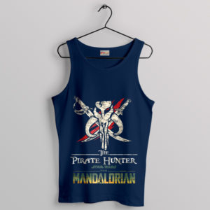 Mando Mandalorian Pirate Hunter Navy Tank Top