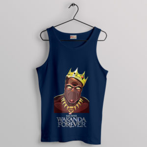 Marvel Biggie Smalls Black Panther Navy Tank Top