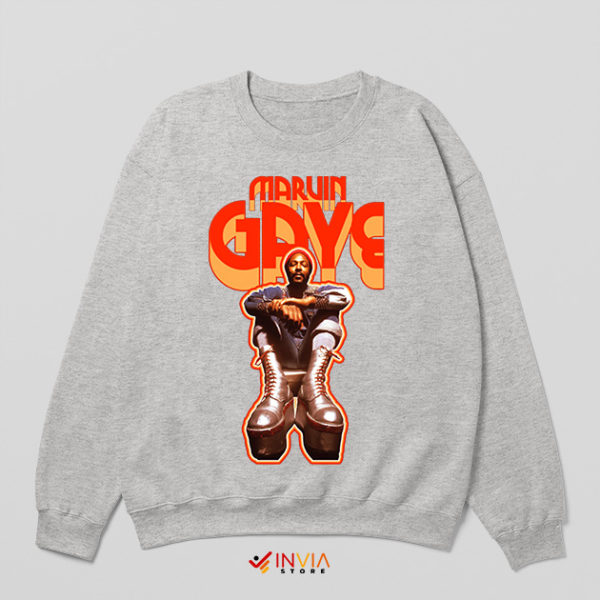 Marvin Gaye Ain't No Platform Boots Sport Grey Sweatshirt