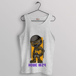 Meme Cartoon Kid Kobe 24 Legendary Sport Grey Tank Top