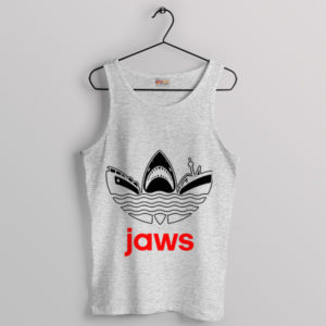 Meme Jaws Film Series Adidas Sport Grey Tank Top