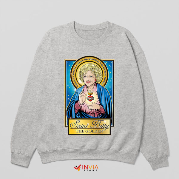 Meme Jesus Betty White Religion Sport Grey Sweatshirt