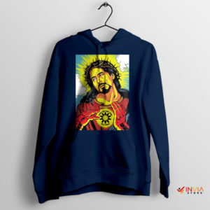 Meme Jesus Tony Stark Has A Heart Navy Hoodie