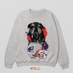 Meme Mascot England Patriots Dog Sport Grey Sweatshirt