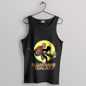 Meme Star-Lord in Tintin Universe Black Tank Top