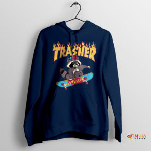 Meme Trash Animals Skate Apparel Navy Hoodie