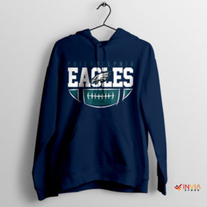 Merch Art Philadelphia Eagles Navy Hoodie