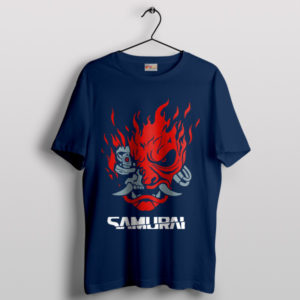 Merch Cyberpunk 2077 Samurai Gearv Navy T-Shirt