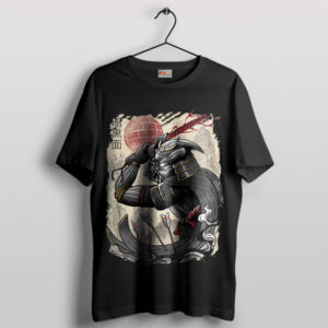 Merch Samurai Darth Vader Action Black T-Shirt