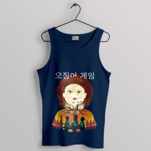 Merch Squid Game Korean Drama Navy Tank Top