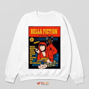 Mia Pulp Fiction Bella Ciao Money Heist White Sweatshirt