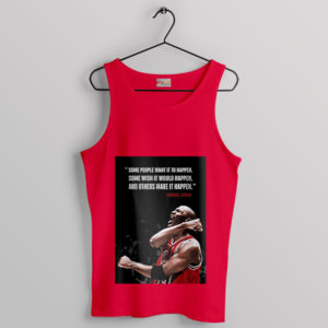 Michael Jordan Success Make It Happen Red Tank Top