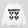 Mickey Face Kiss Band Cartoon Sweatshirt