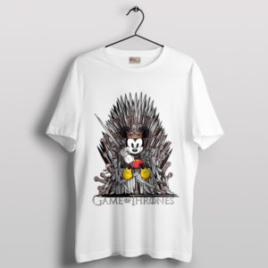 Mickey Mouse Game The Iron Throne White T-Shirt