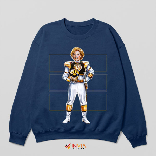 Mighty Morphin Ranger Betty White Navy Sweatshirt