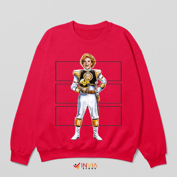 Mighty Morphin Ranger Betty White Red Sweatshirt