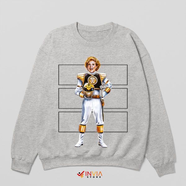 Mighty Morphin Ranger Betty White Sport Grey Sweatshirt