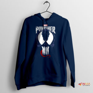 Miles Morales Venom The Punisher Navy Hoodie