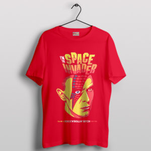 Moonage Daydream Comic Art Bowie Red T-Shirt