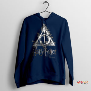 Movie Deathly Hallows Symbol Navy Hoodie