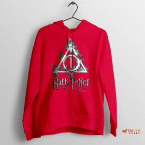 Movie Deathly Hallows Symbol Red Hoodie