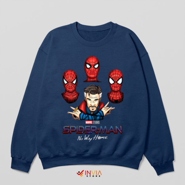 Movie Spider Man Meme Bohemian Navy Sweatshirt