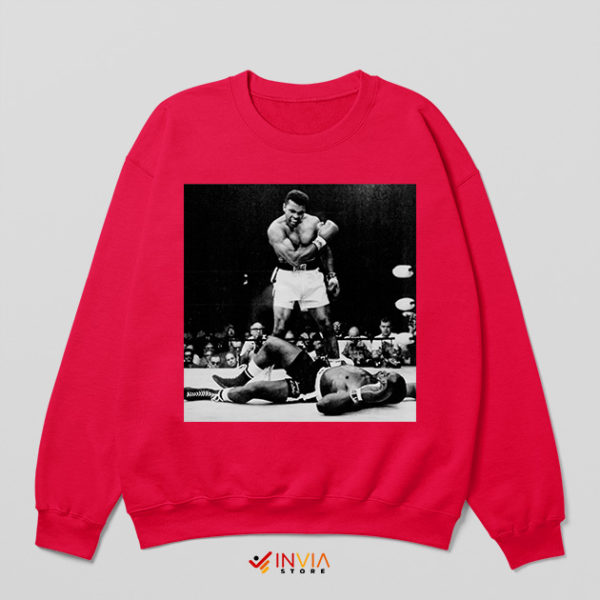 Muhammad Ali Last Fight Sonny Liston Red Sweatshirt